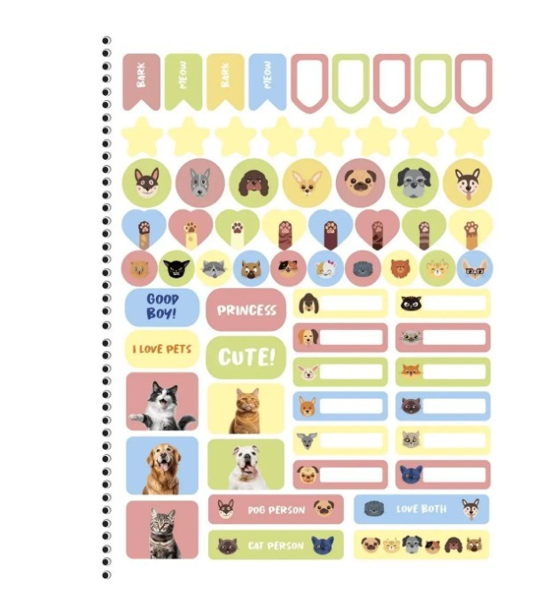 CADERNO 1X1 C.D. MY PETS
